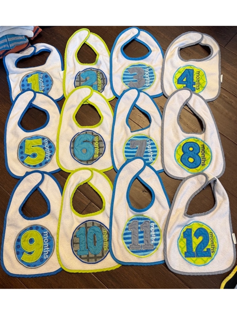 Neat Solutions Baby’s First Year Monthly Milestone Bibs